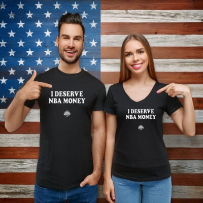 Caitlin Clark Wearing I Deserve NBA Money Unisex Shirt