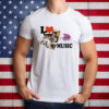Camiseta I Love Music Cat 2 T-Shirt