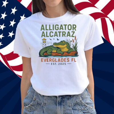 Florida Everglades Men Women Funny Alligator Alcatraz T-Shirt