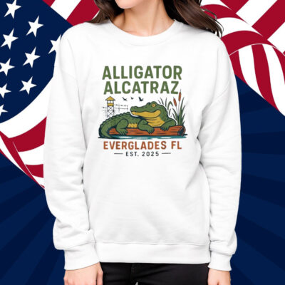 Florida Everglades Men Women Funny Alligator Alcatraz T-Shirt
