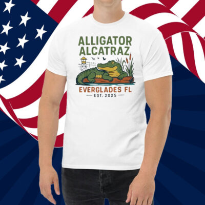 Florida Everglades Men Women Funny Alligator Alcatraz T-Shirt