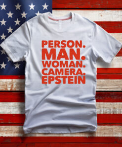 Person Man Woman Camera Epstein T-Shirt