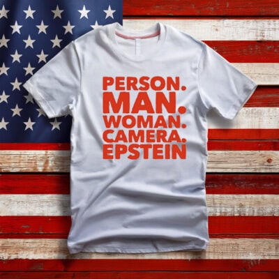 Person Man Woman Camera Epstein T-Shirt