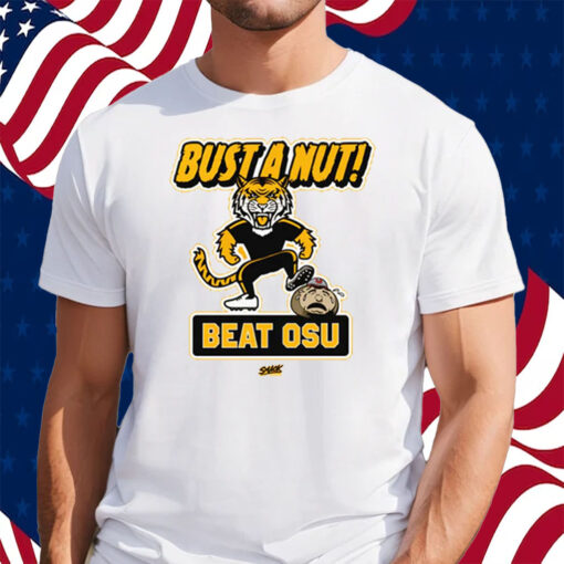 Bust A Nut Anti-Ohio State Shirt For Missouri College Fans