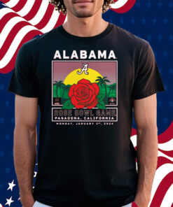 Crimson Alabama Crimson Tide College Football Playoff 2024 Rose Bowl Shirt