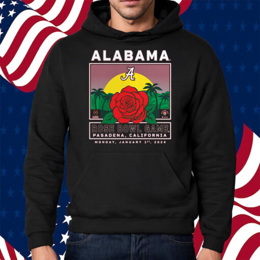 Crimson Alabama Crimson Tide College Football Playoff 2024 Rose Bowl Shirt Hoodie