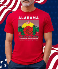 Crimson Alabama Crimson Tide College Football Playoff 2024 Rose Bowl T-Shirt