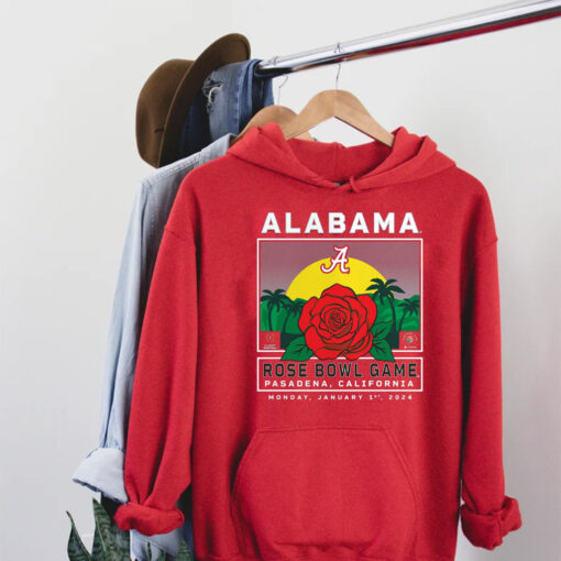 Crimson Alabama Crimson Tide College Football Playoff 2024 Rose Bowl T-Shirt Hoodie