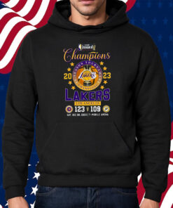 In-Season Tournament Champions 2023 Los Angeles Lakers 123 – 109 Indiana Pacers Sat Dec 09 2023 T-Mobile Arena Shirt Hoodie