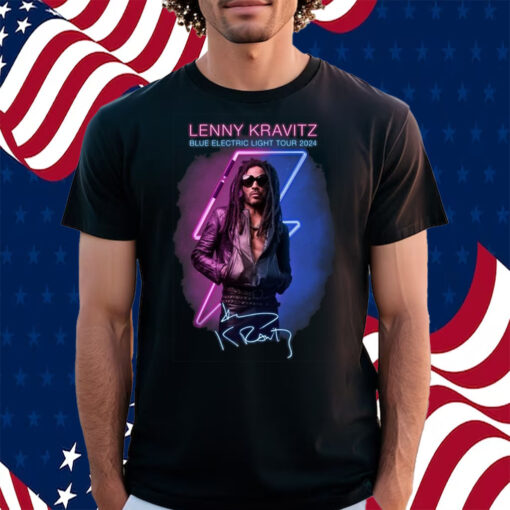 Lenny Kravitz Blue Electric Light Tour 2024 Shirt