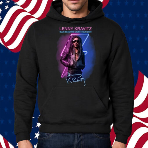 Lenny Kravitz Blue Electric Light Tour 2024 Shirt Hoodie