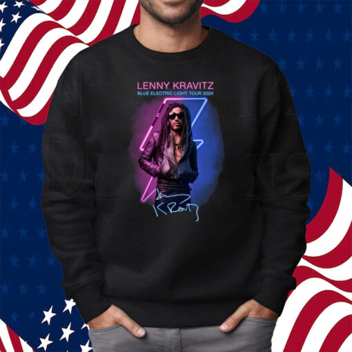 Lenny Kravitz Blue Electric Light Tour 2024 Shirt Sweatshirt