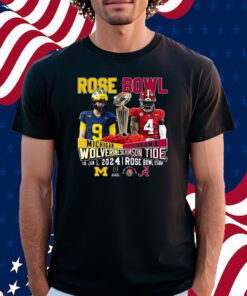 Rose Bowl Michigan Wolverines Vs Alabama Crimson Tide Thu Jan 1 2024 Rose Bowl Stadium Shirt