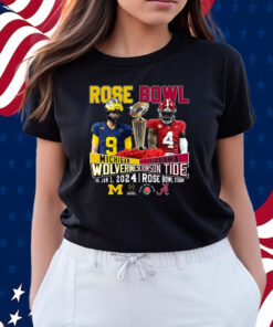 Rose Bowl Michigan Wolverines Vs Alabama Crimson Tide Thu Jan 1 2024 Rose Bowl Stadium Shirts