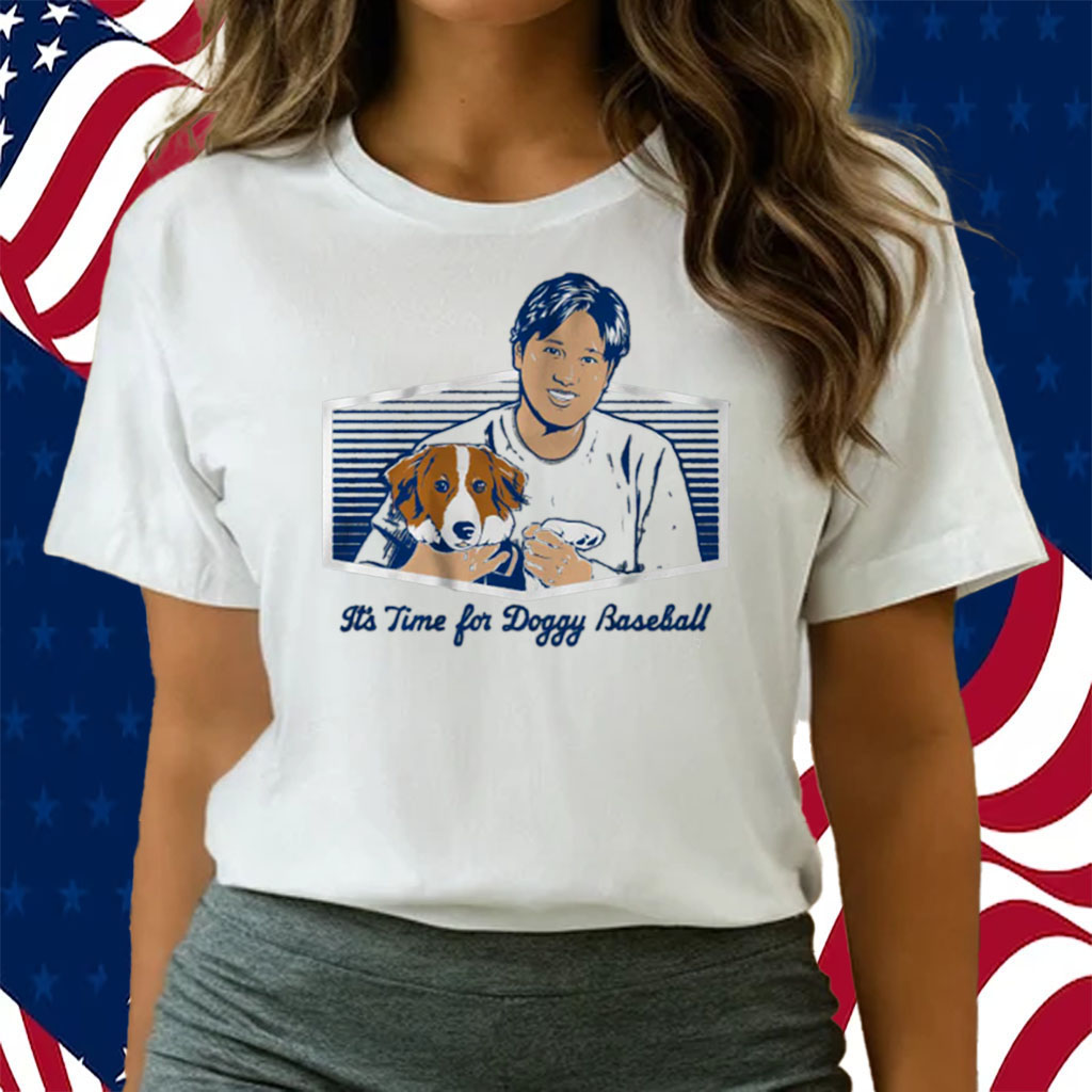 Shohei Ohtani It's Time for Doggy Baseball Shirt