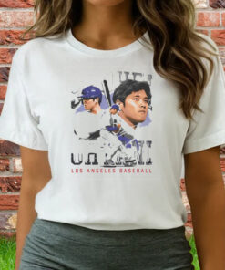 Shohei Ohtani Los Angeles D Vintage Wht T-Shirts