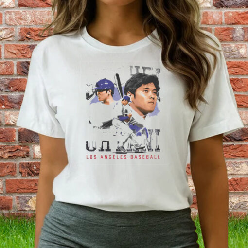 Shohei Ohtani Los Angeles D Vintage Wht T-Shirts