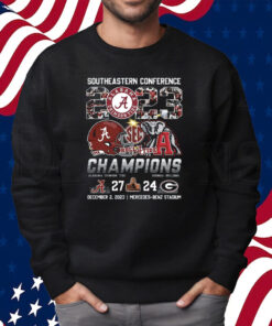 Southeastern Conference 2023 Champions Alabama Crimson Tide 27 – 24 Georgia Bulldogs Shirt Sweatshirt