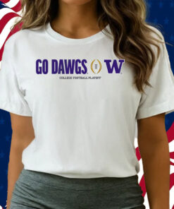 WASHINGTON HUSKIES COLLEGE FOOTBALL PLAYOFF GO DAWGS GREY SHIRTS